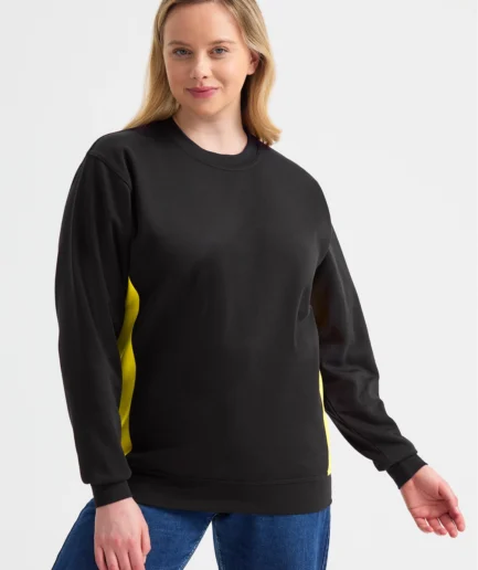 Two Tone Crew Neck Sweatshirt