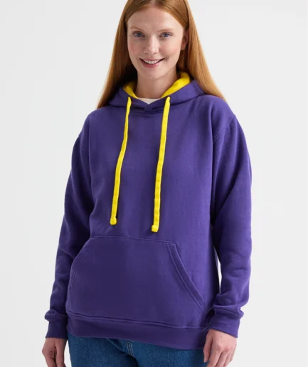 Contrast Hooded Sweatshirt