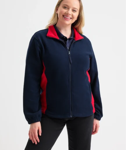 Two Tone Full Zip Fleece Jacket