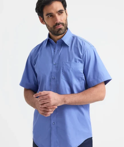 Mens Pinpoint Oxford Half Sleeve Shirt